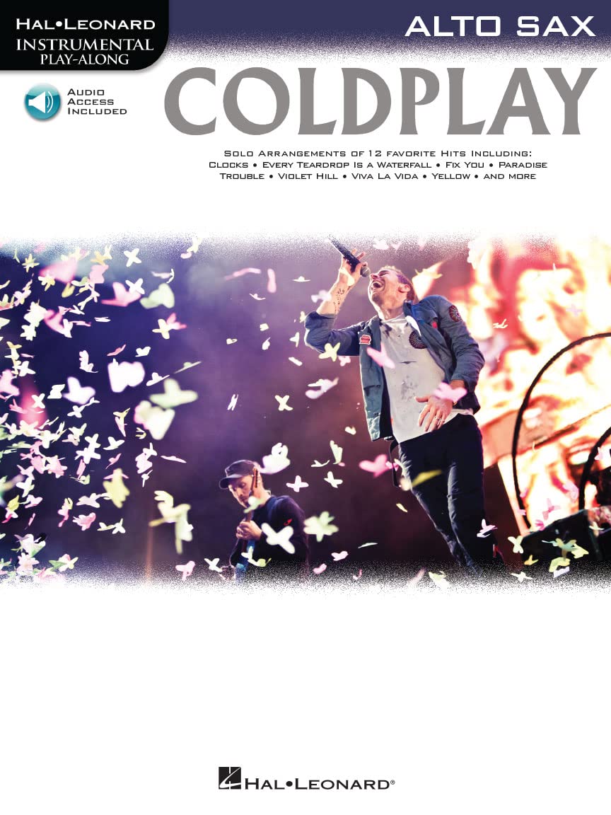 Coldplay  Instrumental Playalong For Alto Sax Book/Online Audio (Hal Leonard Instrumental Playalong),Used