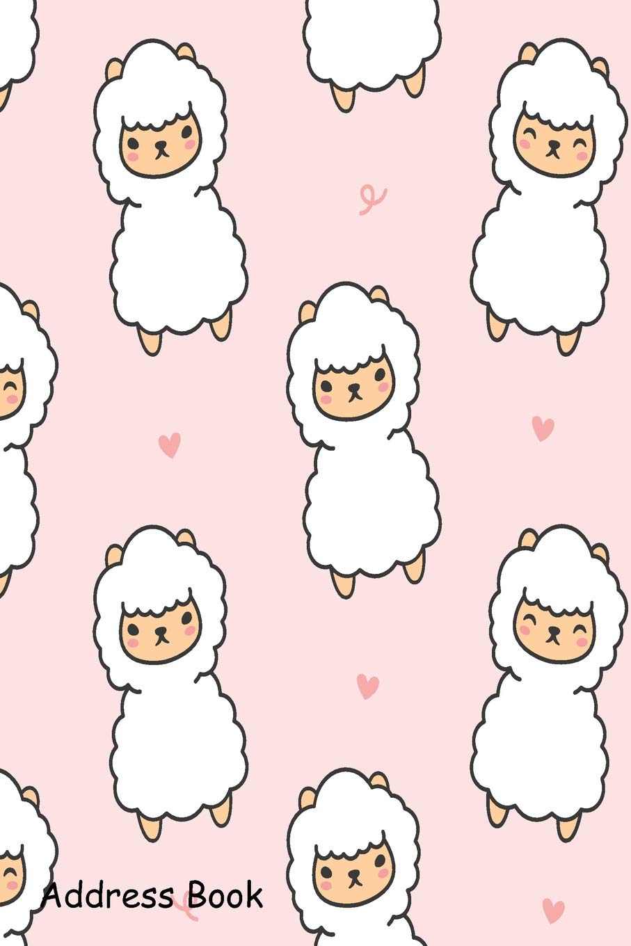 Address Book: For Contacts, Addresses, Phone, Email, Note,Emergency Contacts,Alphabetical Index With Cute Alpaca Seamless Patter,Used