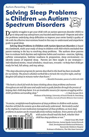 Solving Sleep Problems in Children With Autism Spectrum Disorders: A Guide for Frazzled Families,Used