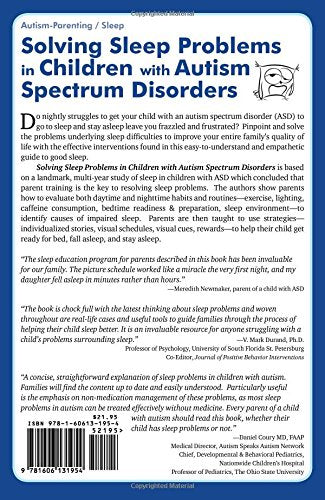 Solving Sleep Problems in Children With Autism Spectrum Disorders: A Guide for Frazzled Families,Used