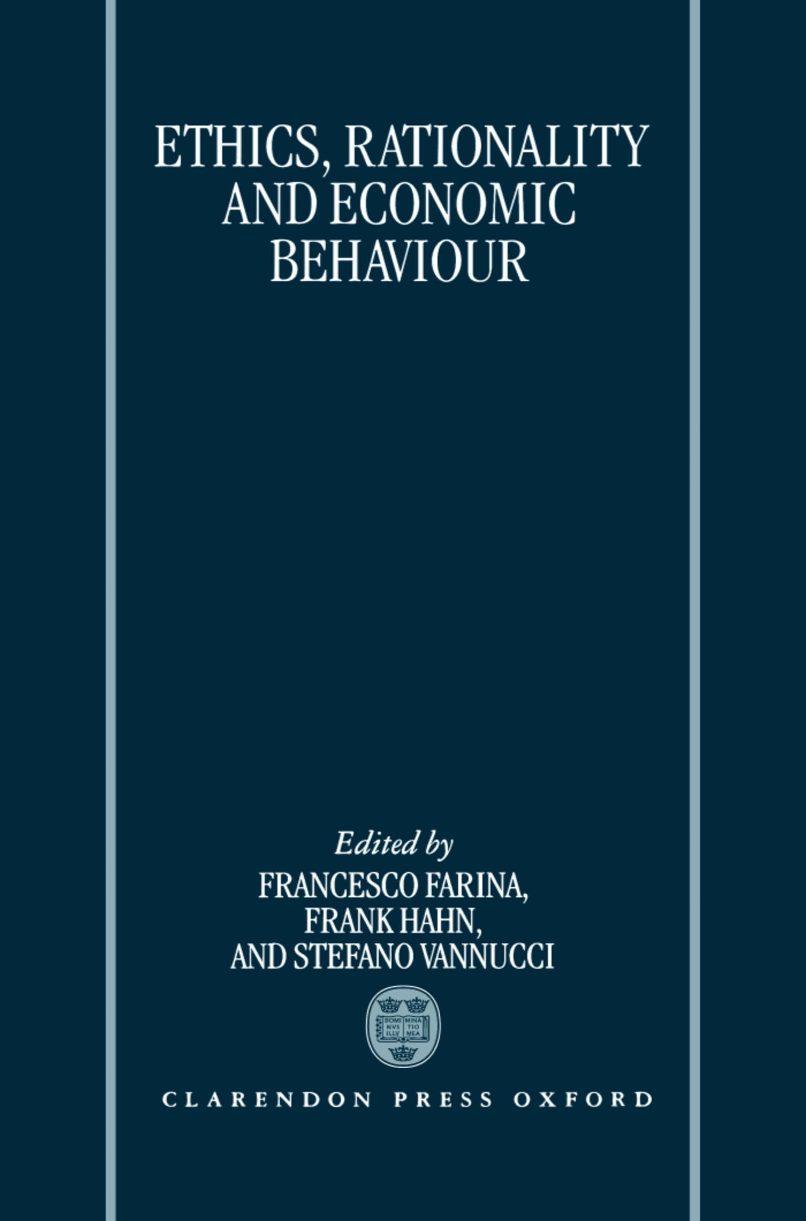 Ethics, Rationality, and Economic Behaviour,Used