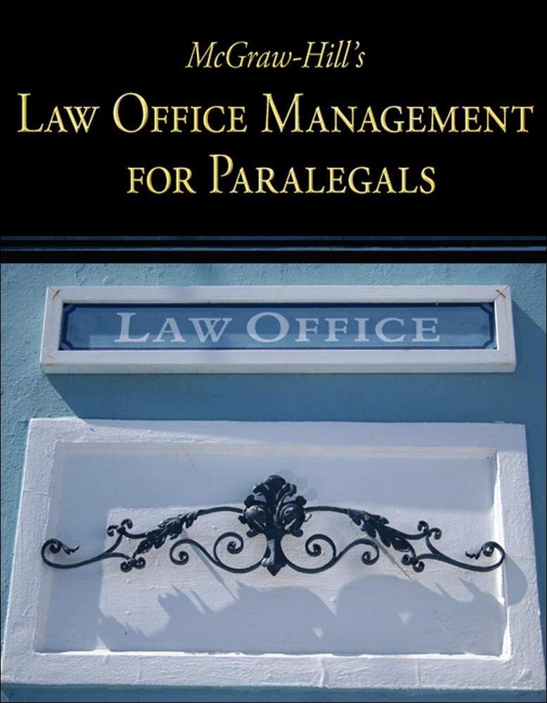McGrawHill's Law Office Management for Paralegals,New
