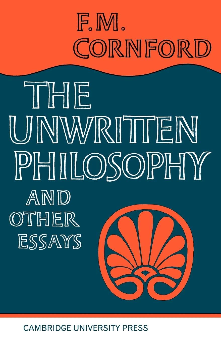 The Unwritten Philosophy And Other Essays-used