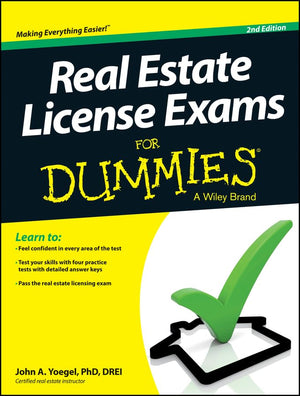 Real Estate License Exams for Dummies: Second Edition,Used