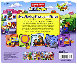 Studio Fun International Fisher-Price Little People Lift-the-Flap Cars, Trucks, Planes & Trains - Engaging Interactive Playset, Model 9780794421809
