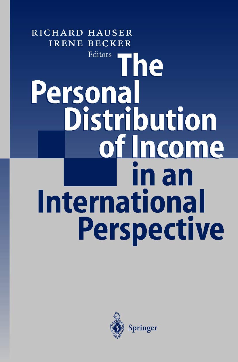 The Personal Distribution of Income in an International Perspective,Used