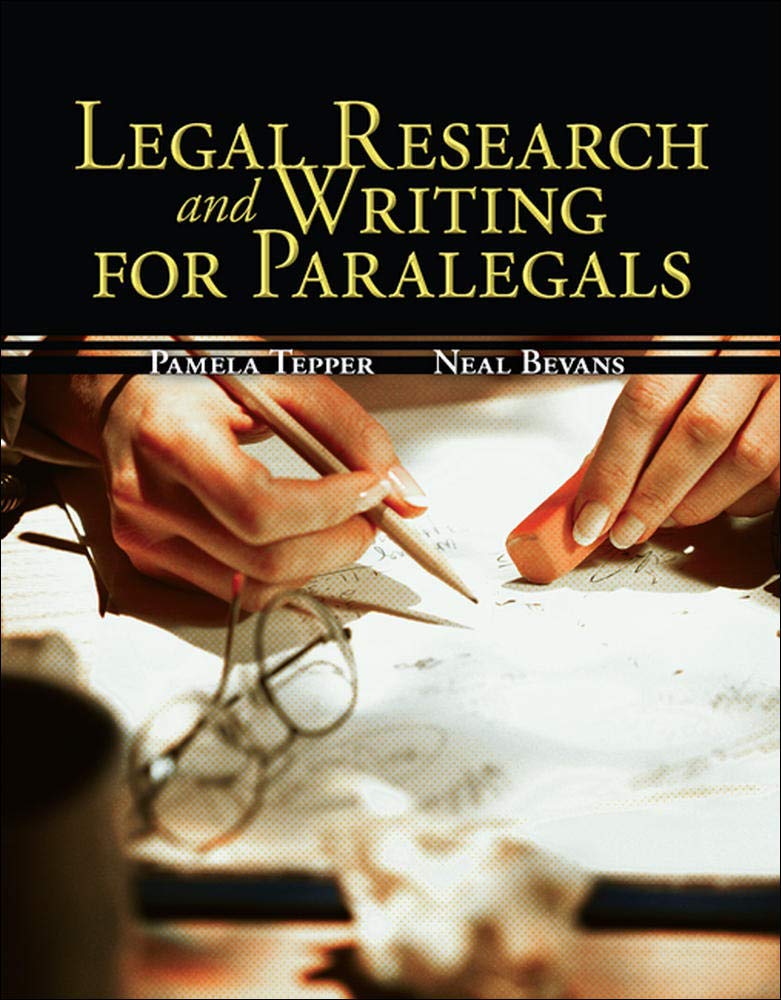 Legal Research & Writing for Paralegals,New
