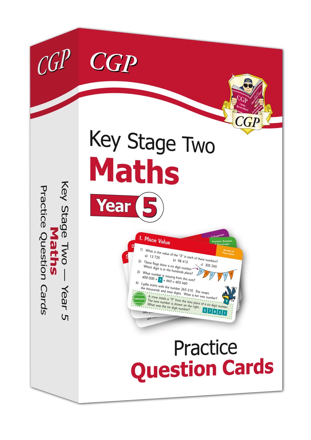 New KS2 Maths Practice Question Cards  Year 5: ideal for catchup and learning at home (CGP KS2 Maths),Used