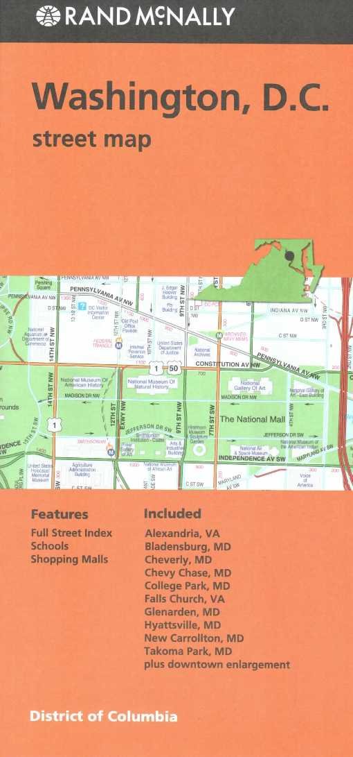Rand Mcnally Washington D.C. Street Map (Red Cover)