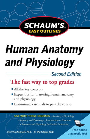 Schaum's Easy Outline of Human Anatomy and Physiology, Second Edition (Schaum's Easy Outlines),Used