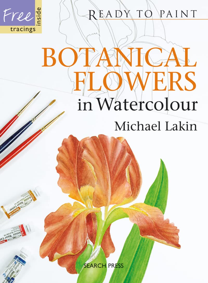 Botanical Flowers in Watercolour (Ready to Paint),Used