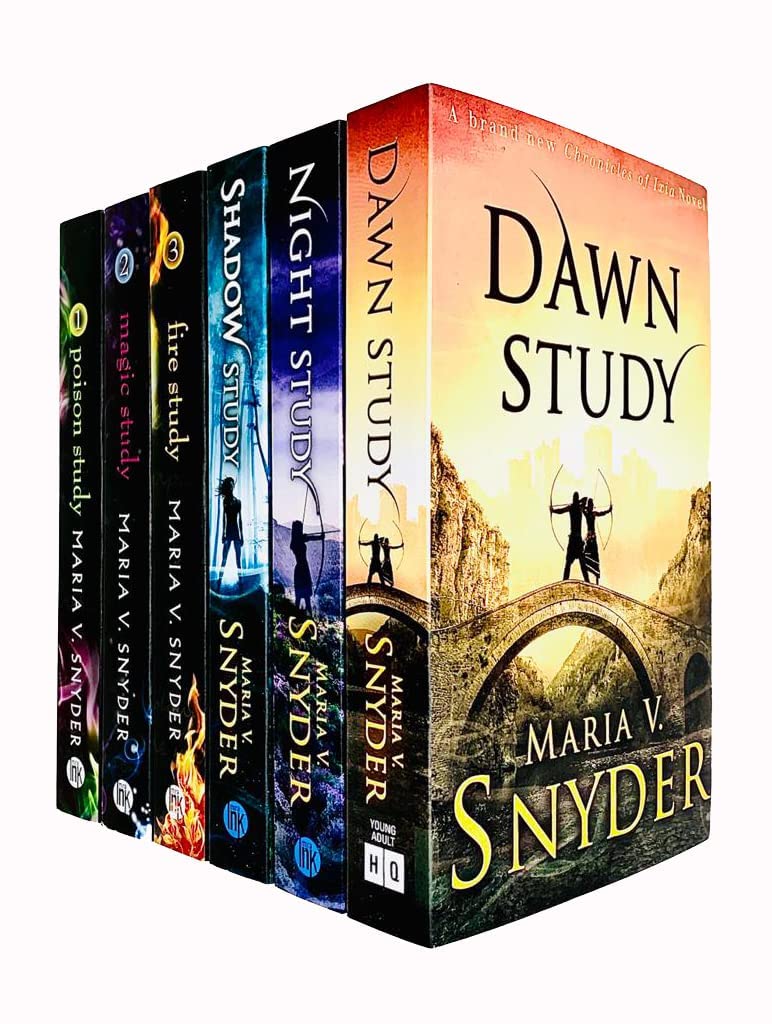 Chronicles Of Ixia 6 Book Set: Poison Study / Magic Study / Fire Study / Shadow Study / Night Study / Dawn Study,Used