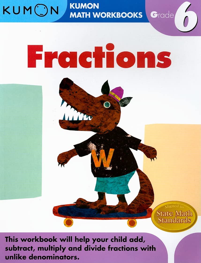 Kumon Grade 6 Fractions (Kumon Math Workbooks),New