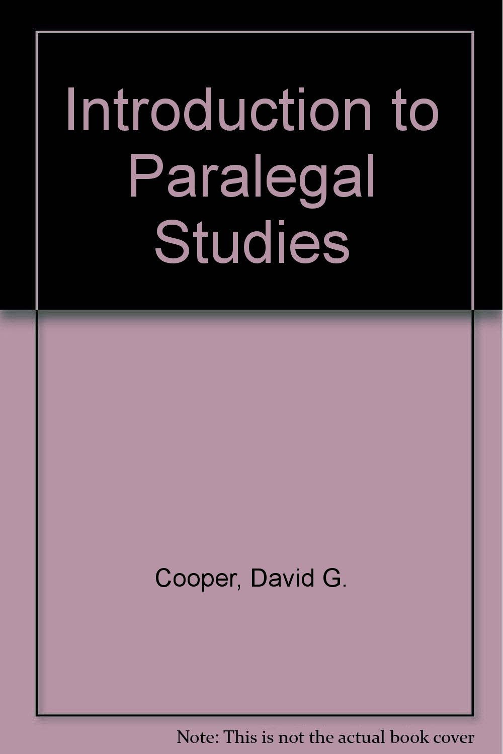 Introduction To Paralegal Studies,Used