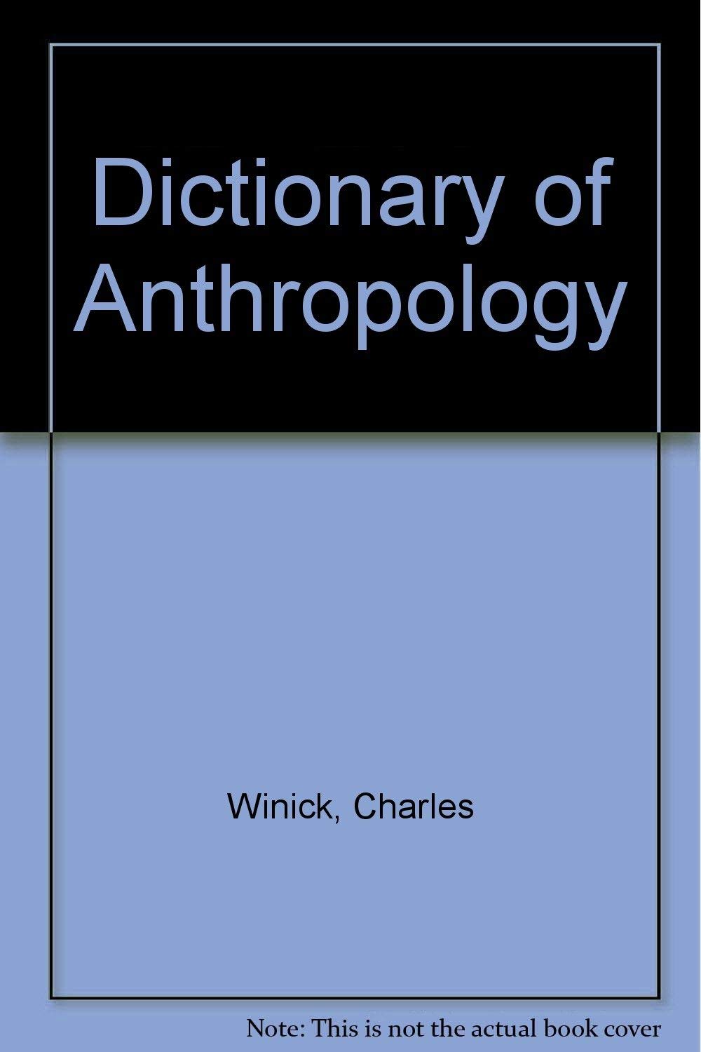 Dictionary of Anthropology,Used