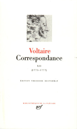Correspondance 12 /J anvier 1775Juin 1777 (French Edition) Bibliotheque de la Pleiade,Used