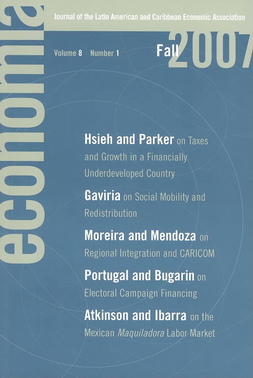 Economia Fall 2007: Journal of the Latin American and Caribbean Economic Association (Economa),Used