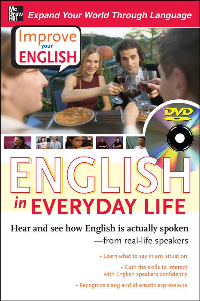 Improve Your English: English in Everyday Life (DVD w/ Book): Hear and see how English is actually spokenfrom reallife speake,Used