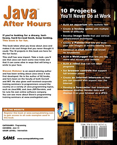 Java After Hours: 10 Projects You'll Never Do at Work,New
