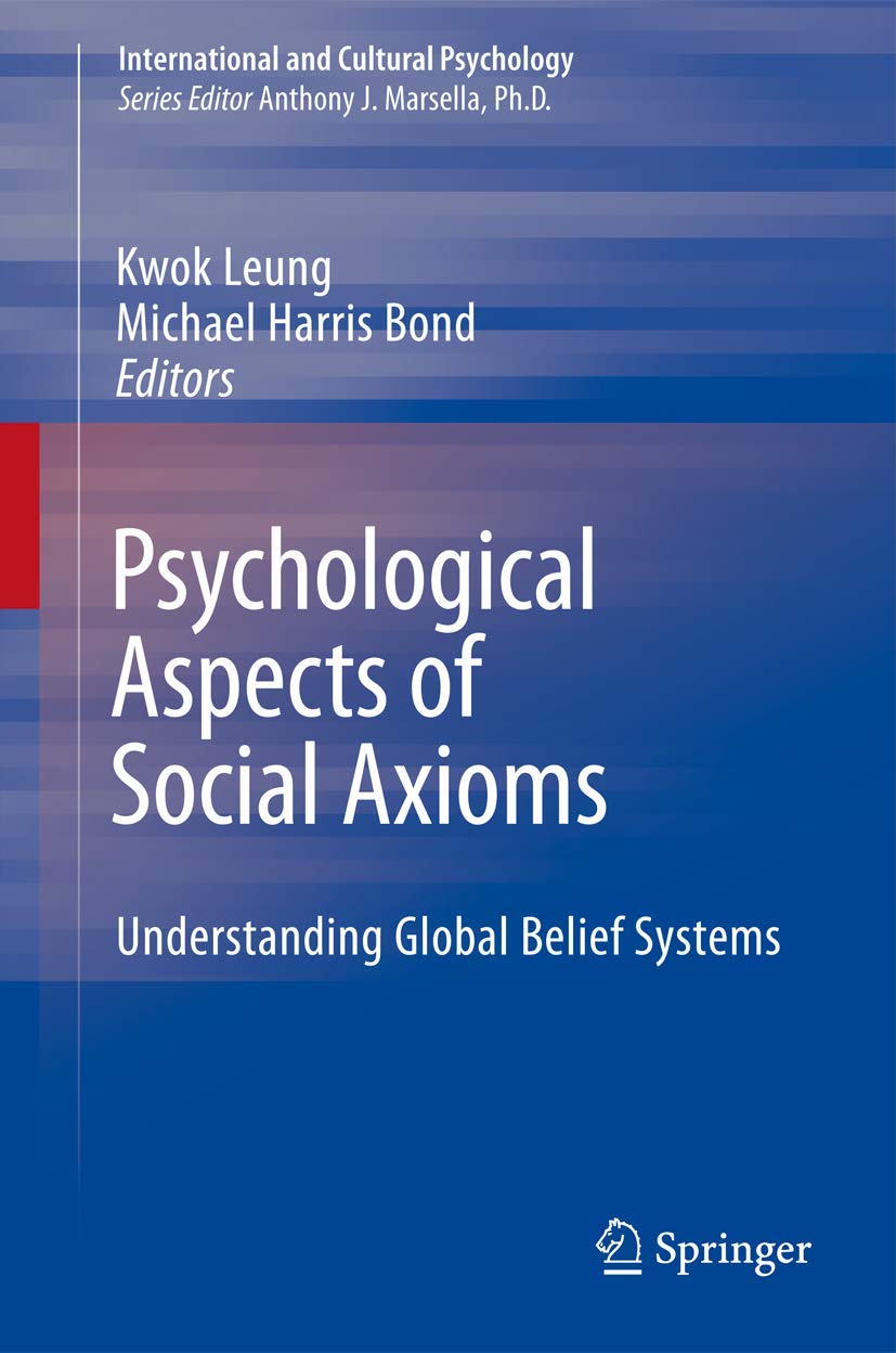 Psychological Aspects of Social Axioms (International and Cultural Psychology),Used