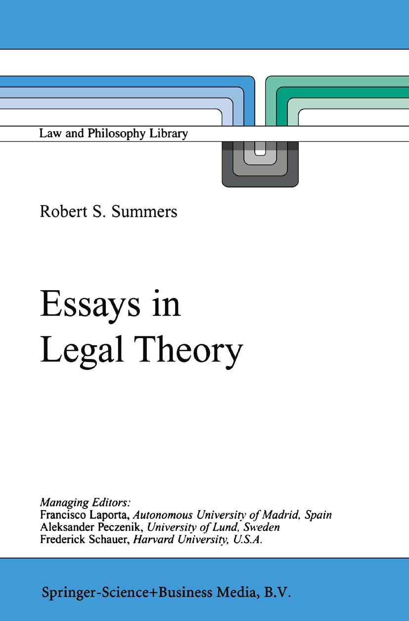 Essays in Legal Theory (Law and Philosophy Library, 46),Used