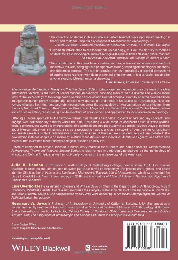 Mesoamerican Archaeology (Blackwell Studies in Global Archaeology, 1),Used