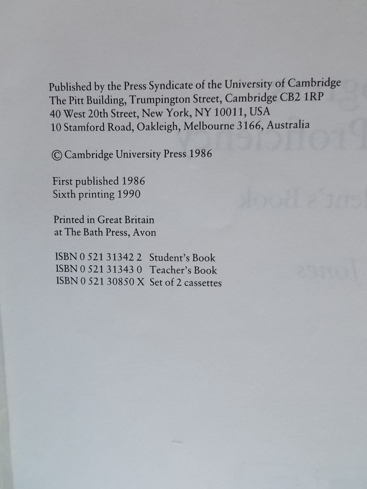 Progress to Proficiency Std Book,Used