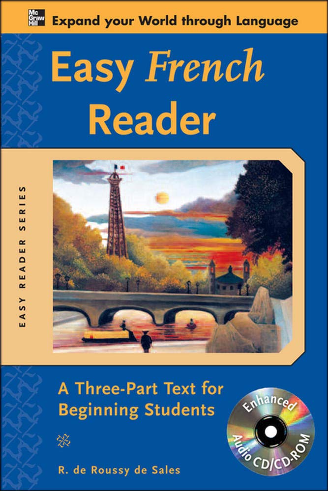 Easy French Reader w/CDROM: A ThreePart Text for Beginning Students (Easy Reader Series),Used