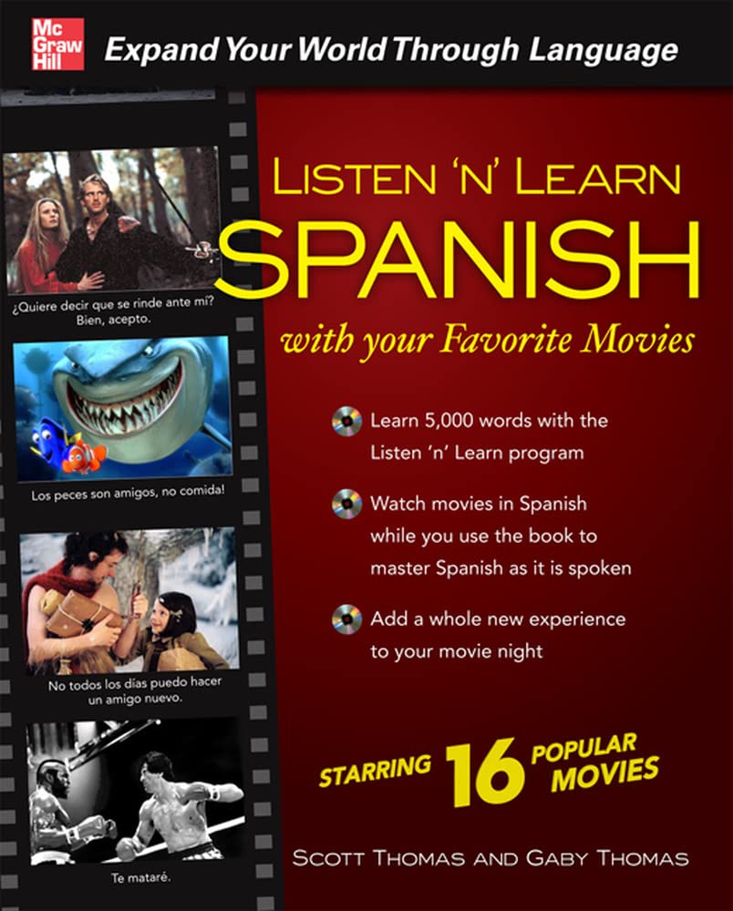 Listen 'n' Learn Spanish with Your Favorite Movies,Used