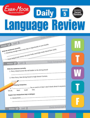 Evan Moor Daily Language Review, Grade 5,Used