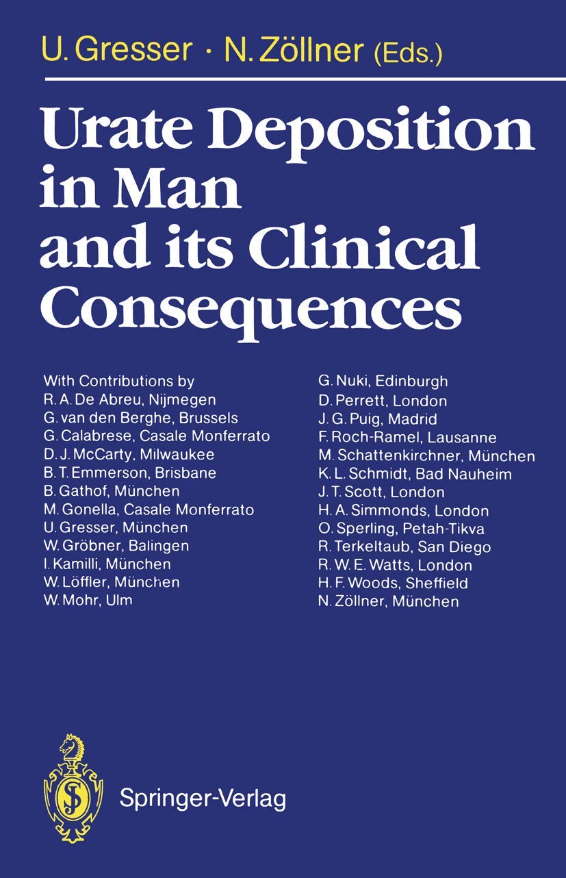 Urate Deposition In Man And Its Clinical Consequences,Used
