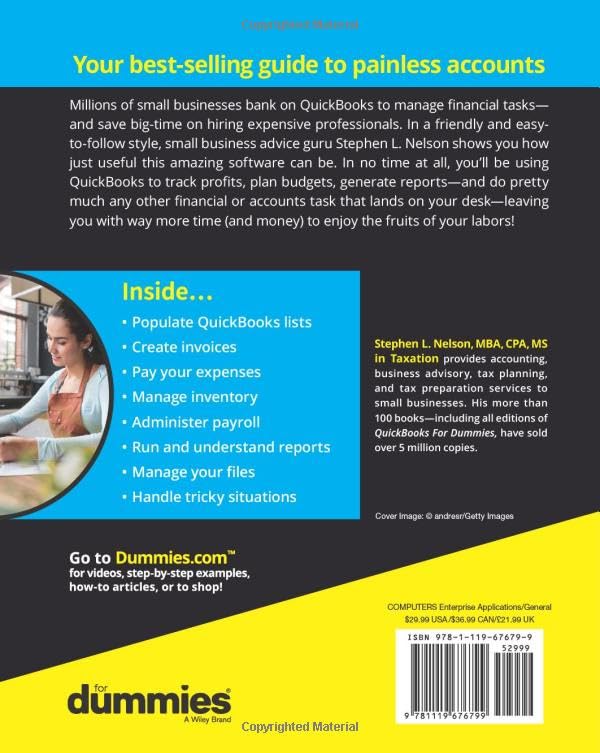 QuickBooks 2021 For Dummies,Used