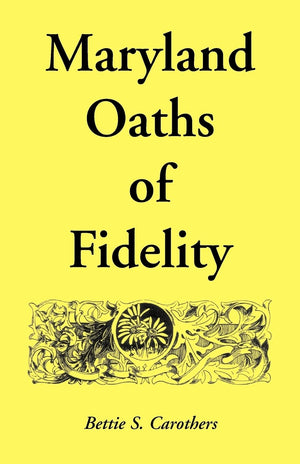 Maryland Oaths Of Fidelity,Used