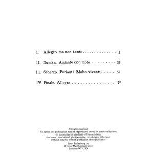 Piano Quintet in A Major, Op. 81: Edition Eulenburg No. 305,Used