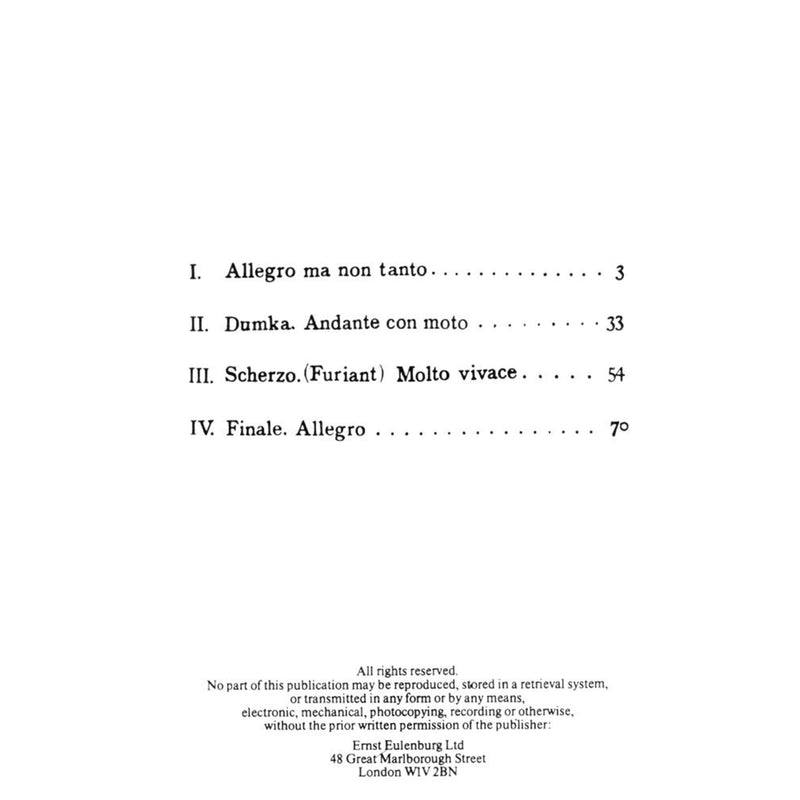 Piano Quintet in A Major, Op. 81: Edition Eulenburg No. 305,Used