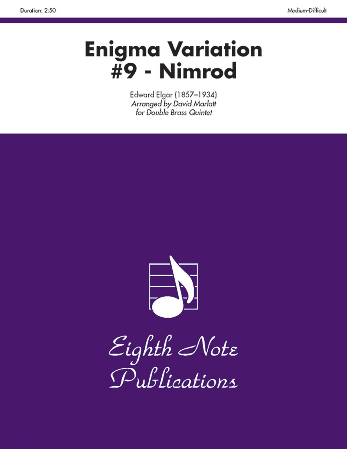 Enigma Variation #9  Nimrod: Score & Parts (Eighth Note Publications),Used