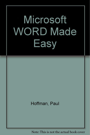 Microsoft Word 6 Made Easy,Used