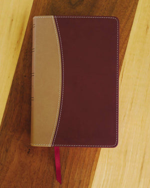 Amplified Holy Bible, Compact, Leathersoft, Tan/Burgundy: Captures The Full Meaning Behind The Original Greek And Hebrew