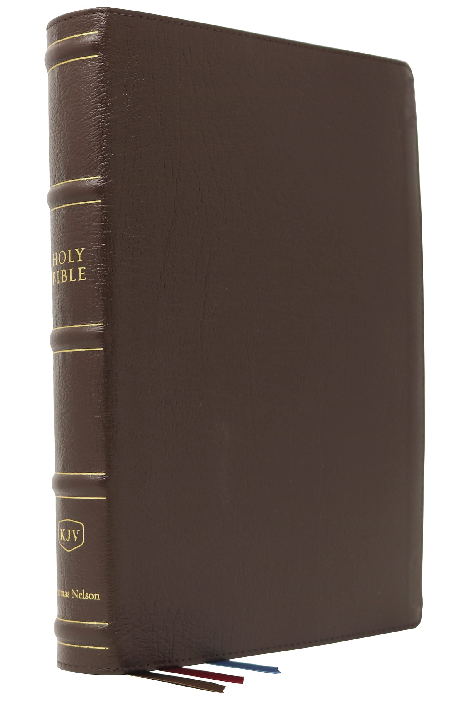Kjv Holy Bible: Large Print Versebyverse With Cross References, Brown Genuine Leather, Comfort Print: King James Version (Macl
