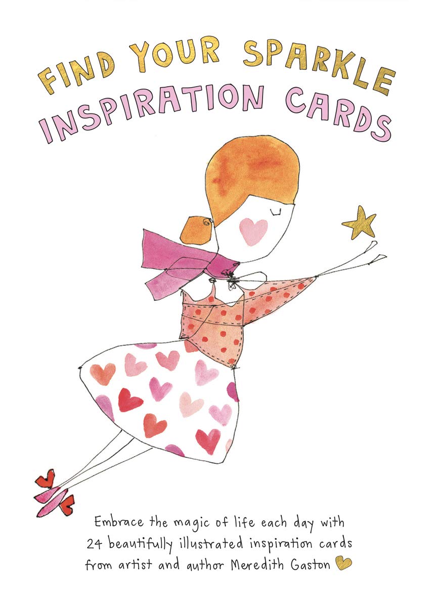 Find Your Sparkle Inspiration Cards: Embrace the magic of life each day with 24 beautifully illustrated cards,Used