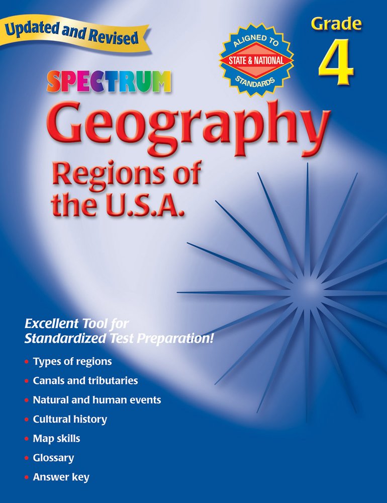 Spectrum Geography, Grade 4: Regions of the U.S.A.,Used