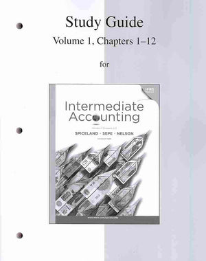 Study Guide Volume 1 to accompany Intermediate Accounting,Used