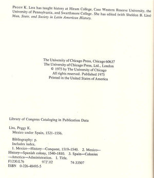 Mexico Under Spain, 15211556: Society and the Origins of Nationality,Used