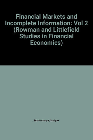 Financial Markets and Incomplete Information,Used