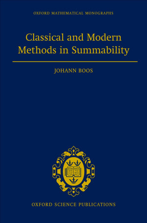 Classical and Modern Methods in Summability (Oxford Mathematical Monographs),Used