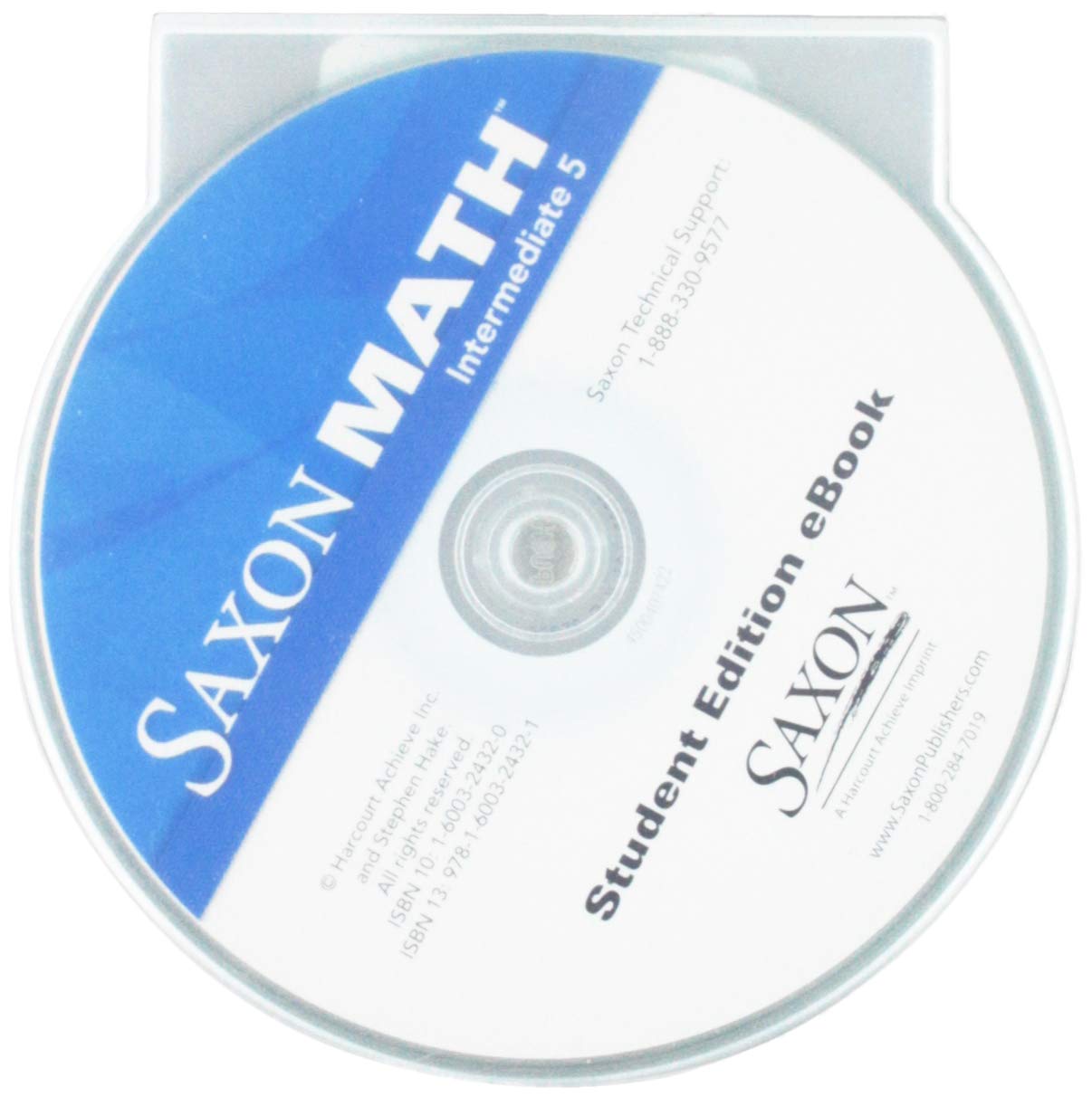 Saxon Math Intermediate 5: Student Edition Ebook Cdrom 2008