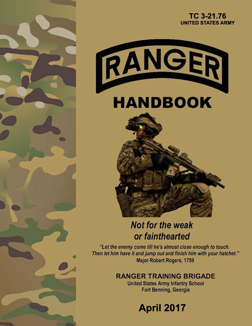 Ranger Handbook: TC 321.76, April 2017 Edition,New