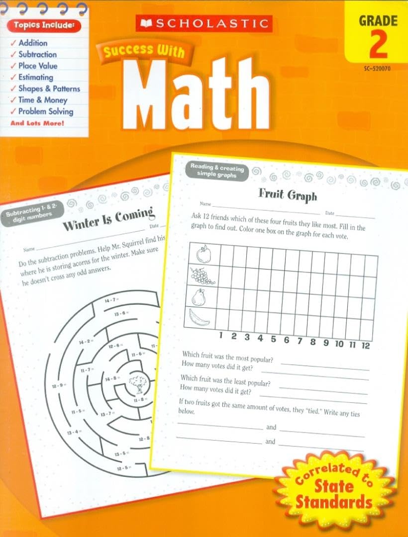 Scholastic Success With Math, Grade 2,Used