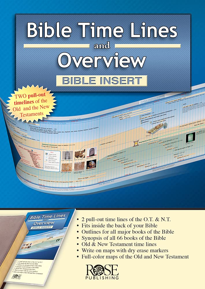 Bible Time Lines and Overview  Bible Insert (UltraSlim Bible Tools),New