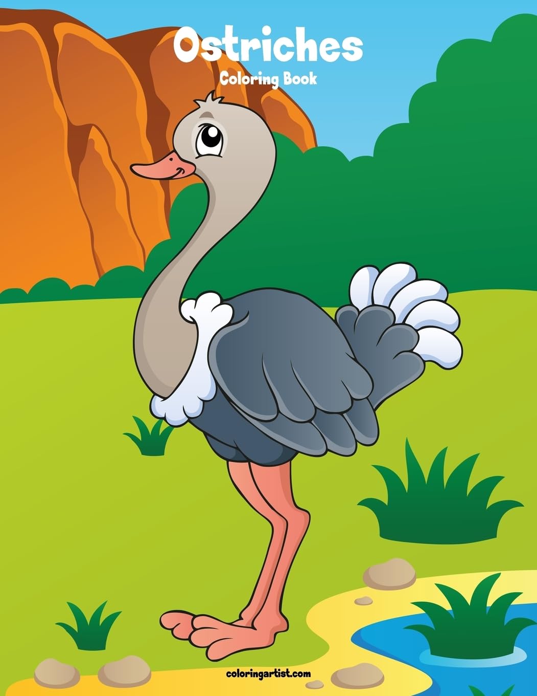 Ostriches Coloring Book 1,Used